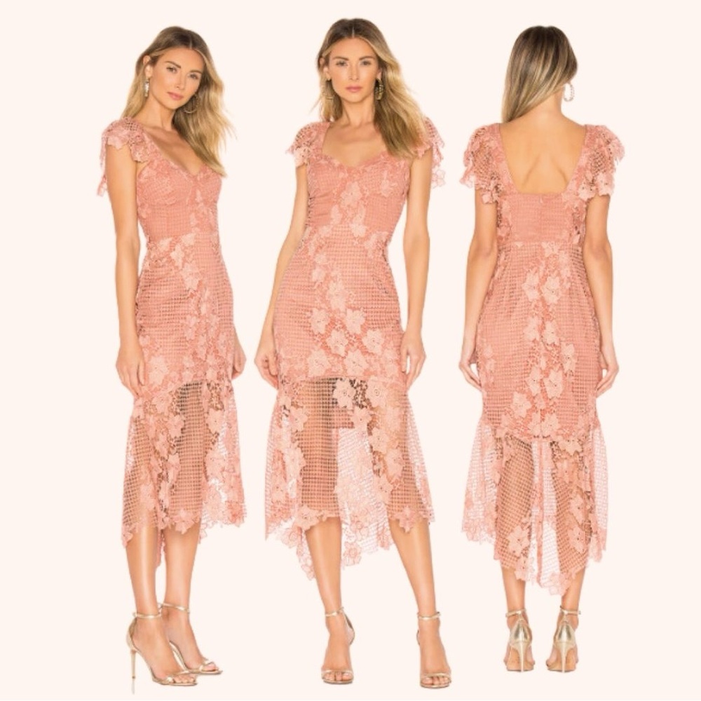 NWT Bardot Lucy Lace dress in Apricot